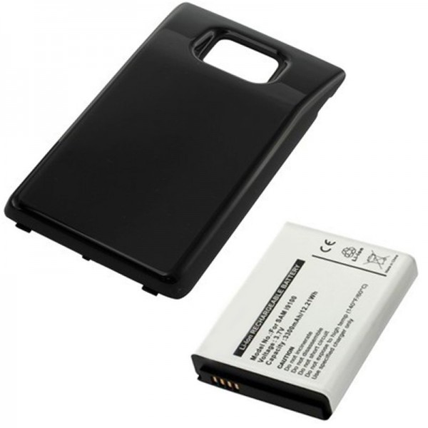 AccuCell batterij geschikt voor Samsung Gt-I9100 3300mAh met deksel