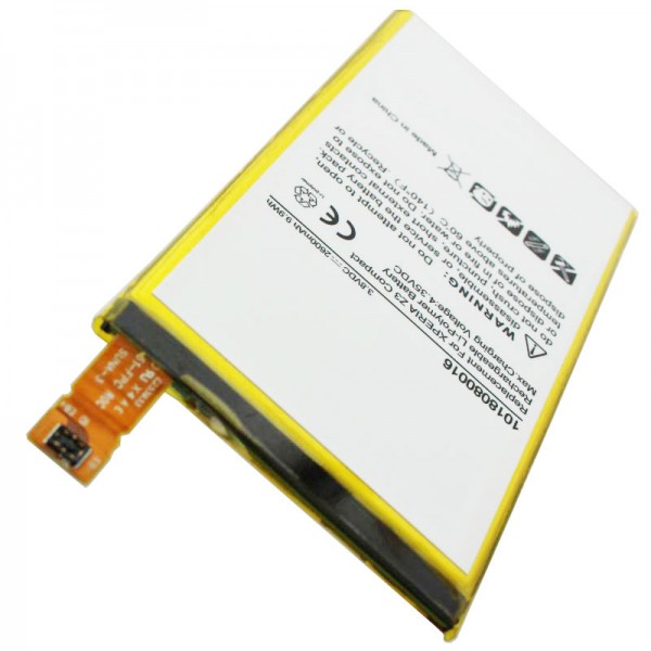 Accu geschikt voor Sony Ericsson XPERIA Z3 Compact, LIS1561ERPC, 3.8 volt met 2600mAh Li-Polymer batterij