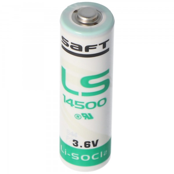 SAFT LS14500 lithiumbatterij Li-SOCI2, maat AA LS14500, FT25BT max. 2600mAh