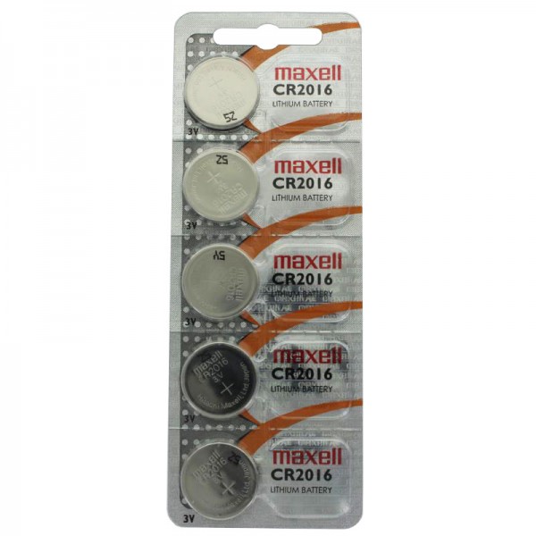 CR2016 lithiumknoopcel IEC CR2016 in een verpakking van 5