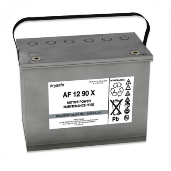 Exide AF 12090 XOS-loodbatterij met M6-schroefaansluiting 12V, 89500 mAh