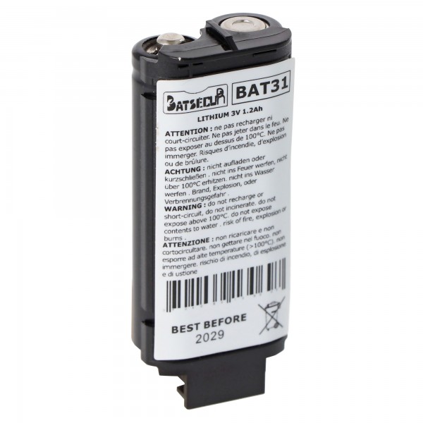 Back-up batterij LiMnO2 3V 1200mAh vervangt Daitem BATLi31