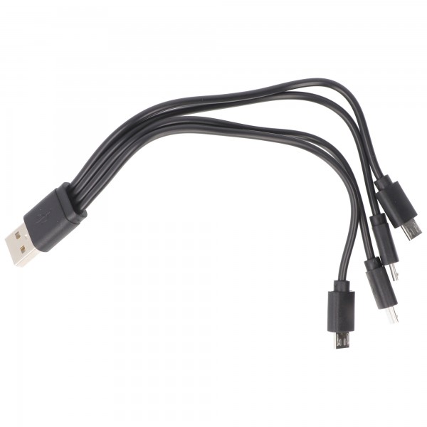 USB-verdeler type A op 4 x Micro USB lengte: 0,2 m tot 2,1 A