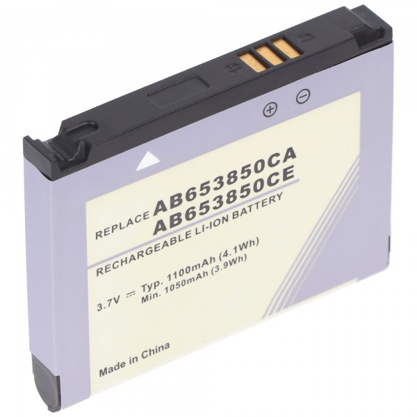 AccuCell-batterij geschikt voor Samsung SGH-i900, -i900 Omnia, AB6538