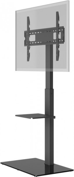 Goobay TV vloerstandaard Basic (maat L) - beugel voor televisies en monitoren tussen 37 en 70 inch (94-178 cm) tot 40 kg, draaibaar