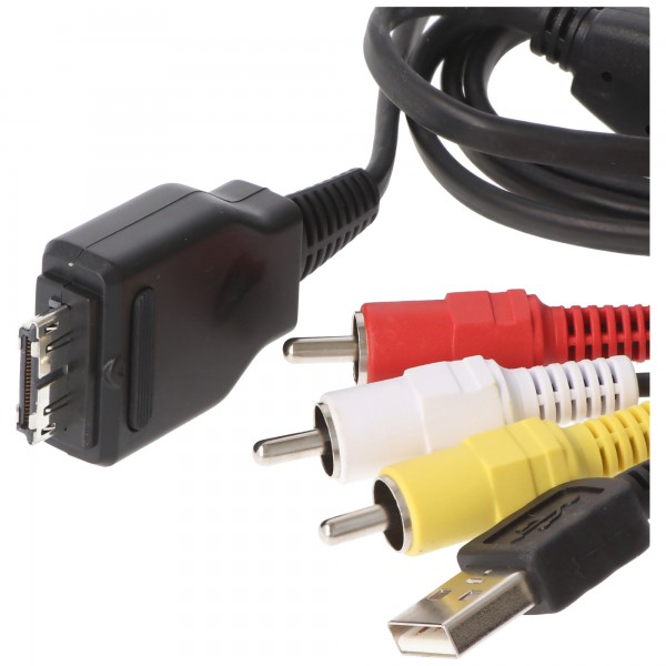USB / AV-verbindingskabel geschikt voor Sony CyberShot of vervangt VMC-MD2