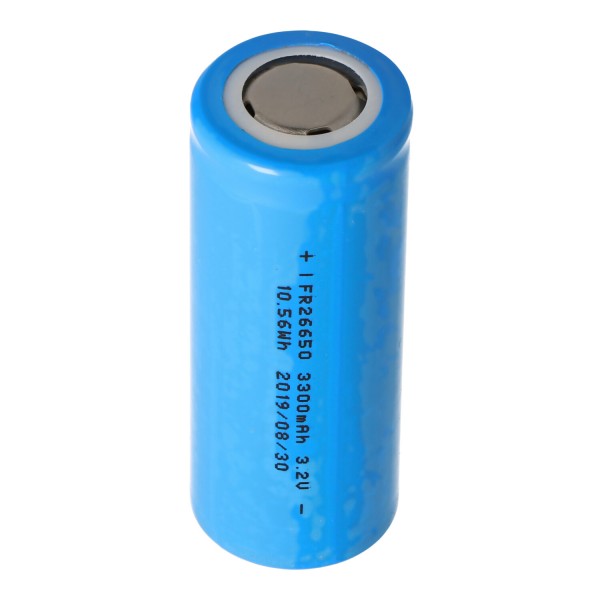 IFR26650 3,2 V - 3,3 V 3300 mAh LiFePO4 lithium-ijzerfosfaatbatterij onbeschermd, 26,1 x 66 mm