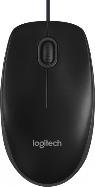 Logitech Mouse B100, USB, zwart optisch, 800 dpi, 3 knoppen, zakelijk