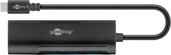 Goobay USB-C™-hub voor gelijktijdige aansluiting van vier USB 3.0 A-aansluitingen - USB-C™-stekker 4 x USB A-aansluiting