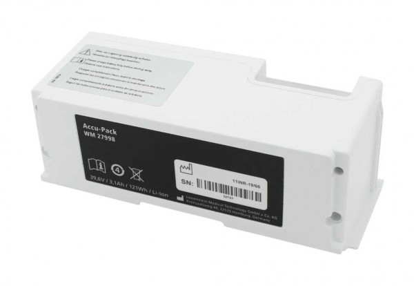 Originele medicijnbatterij LiIon 39.6V 3100mAh 121Wh vervangt Weinmann WM27880