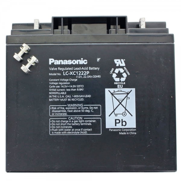 Panasonic LC-XC1222P Cyclische loodbatterij 12 volt 22Ah