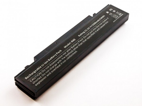 Accu geschikt voor Samsung X60 serie, Li-ion, 11.1V, 5200mAh, 58.0Wh, zwart