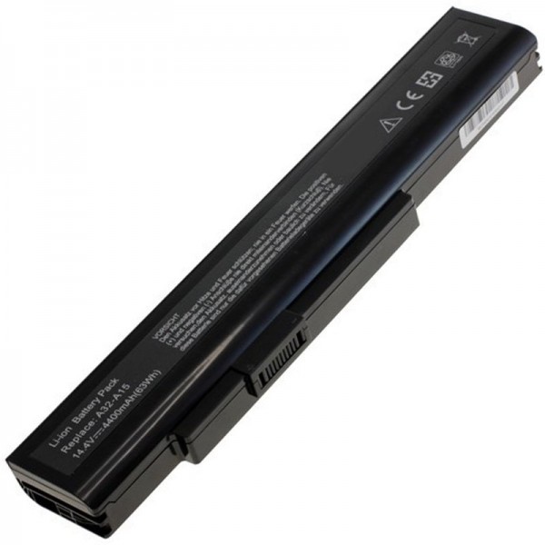 Batterij geschikt voor de MEDION Akoya E6221 batterij, E6222, E6234 Li-Ion 14.8V, 4400mAh