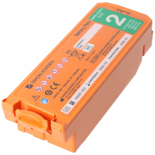 Originele lithiumbatterij Nihon Kohden defibrillator Cardiolife AED2100 - NKPB-14301K