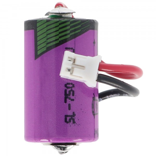Vervangende batterij geschikt voor de Testo datalogger 175-T3, 175-H1, 175-H2, 175-S1, 175-S2 batterij, 1 / 2AA 3,6 volt met kabel en stekker