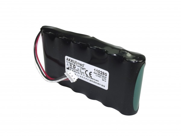 NiMH-batterij geschikt voor Criticare Oximeter Poet LT Plus, 507NJC BP, 602-14 7,2 volt 2,7 Ah CE-conform