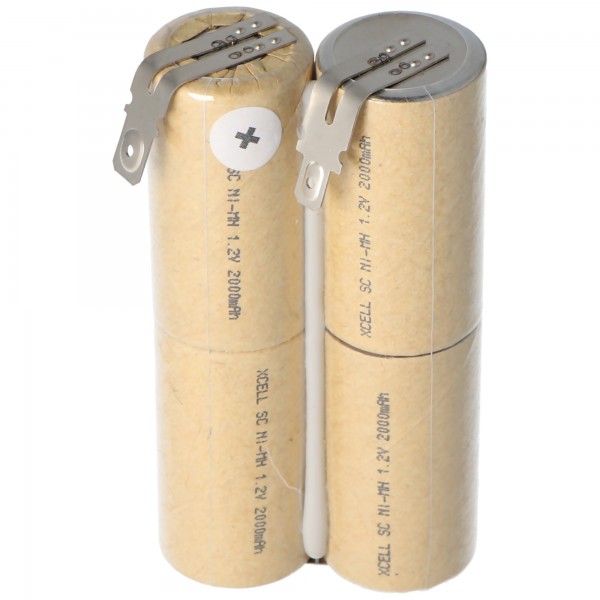 Batterij geschikt voor de Philips Electric Sweeper FC6125 batterij met 4,8 mm en 6,3 mm