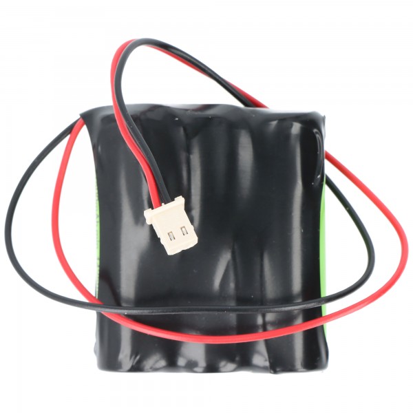 Noodverlichting batterij NiMH 3.6V 1500mAh F1x3 Mignon AA met 110mm kabel en stekker, vervangt Beghelli 415097001