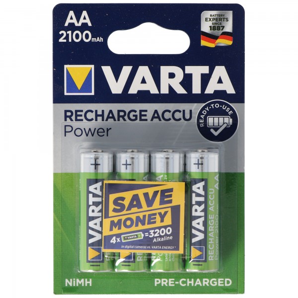 VARTA Ready2use batterij Mignon / AA 56706 4-pack 2100mAh