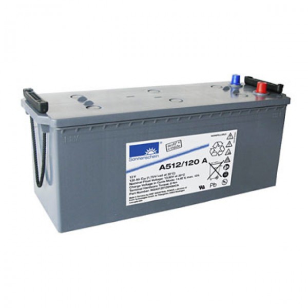 Exide Sonnenschein Dryfit A512 / 120A loodbatterij met A-pool 12V, 120000mAh