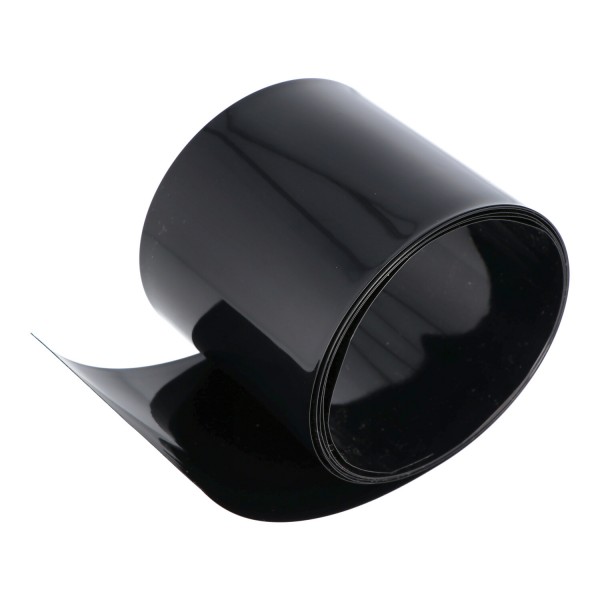 Krimpkous 90 mm x 0,13 mm zwart (1 meter)