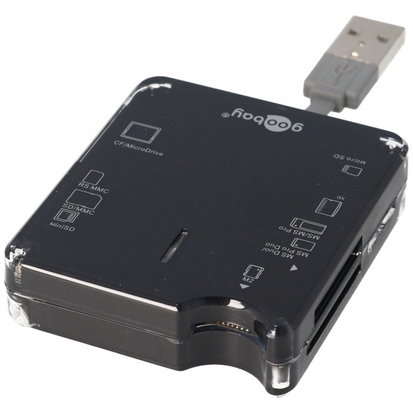 Alles-in-één USB-kaartlezer voor SD, SDHC, MiniSD, MMC, CF, XD