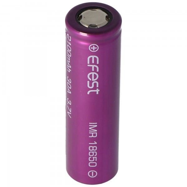 Efest IMR18650 2100 mAh 3,6 V - 3,7 V Li-ionbatterij