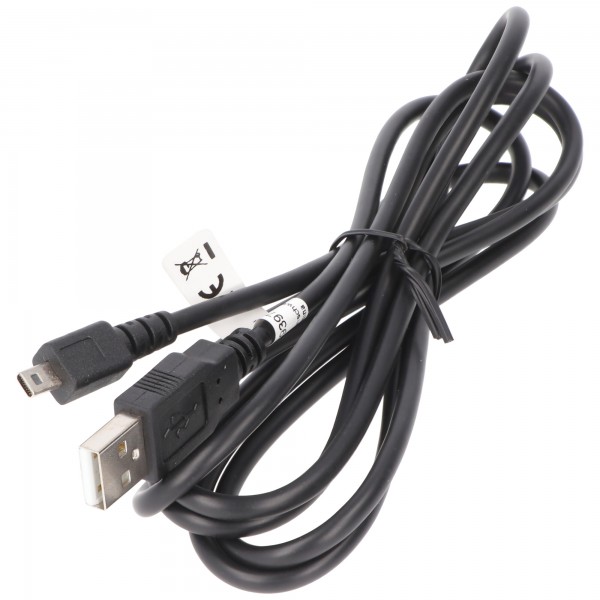 USB 2.0 Hi-Speed kabel &quot;A&quot; -stekker naar miniplug 8-pins.