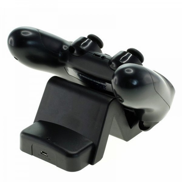 Lader geschikt voor de Sony PS4-controller, dockingstation zwart
