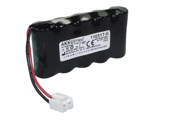 NiMH-batterij geschikt voor Söhnle-weegschalen S20-2760 6.0 Volt 2.0 Ah CE-conform