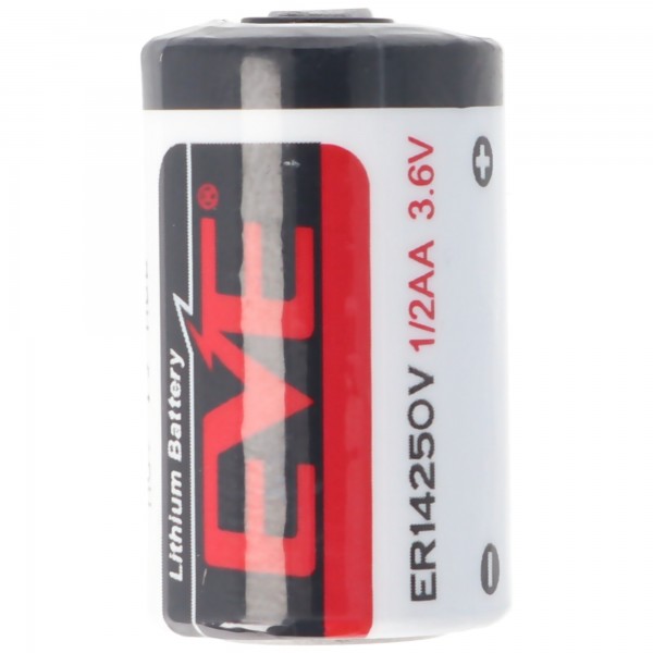 Eve Lithium 3.6V batterij ER14250V 1 / 2AA batterij -55 ° C tot 85 ° C graden