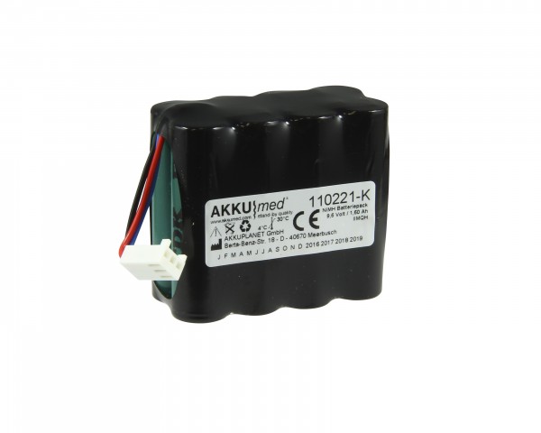 NiMH-batterij geschikt voor BCI Capnocheck CO², SPO², 3303, AD700 - Type 8200 (9714)