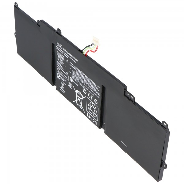 Batterij geschikt voor HP Chromebook 11 G3, Li-Polymer, 11.4V, 3200mAh, 37Wh, ingebouwd, zonder gereedschap