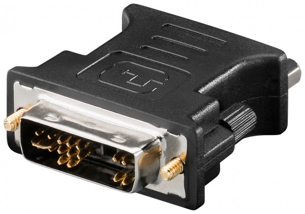 Goobay Analoge DVI-A/VGA-adapter - DVI-A-stekker (12+5-polig) > VGA-bus (15-polig)