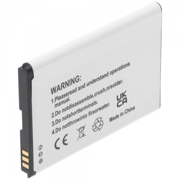 Li-Ion batterij - 1600mAh (3.7V) voor mobiele telefoon, smartphone, telefoon vervangt Li3717T42P3h654458