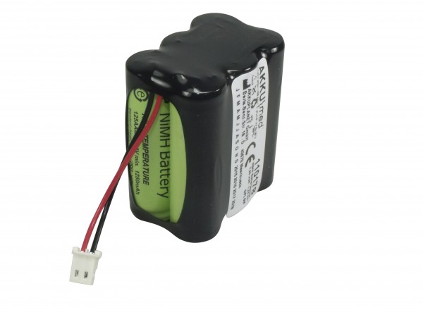 NiMH-batterij geschikt voor Alaris-infusiepomp Asena GW 7,20 volt / 1,25 Ah CE-conform