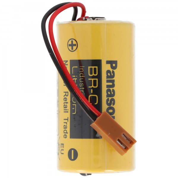 BR-CCF1TH CNC-reservebatterij lithium BR-C met kabel en stekker, GE FANUC CNC 16i, 18e