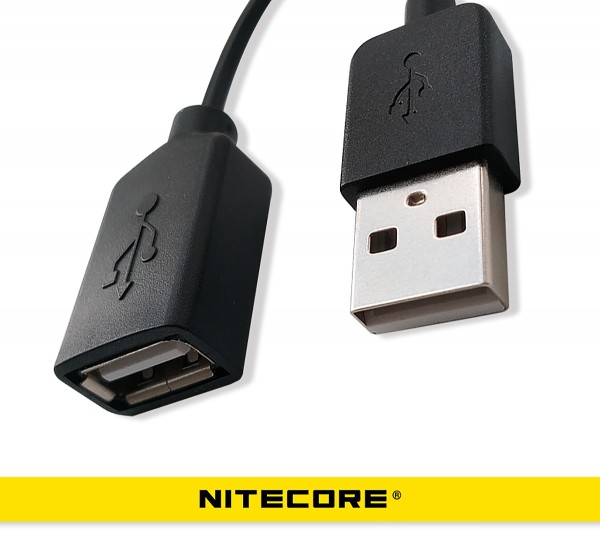 Nitecore USB verlengkabel 1 meter