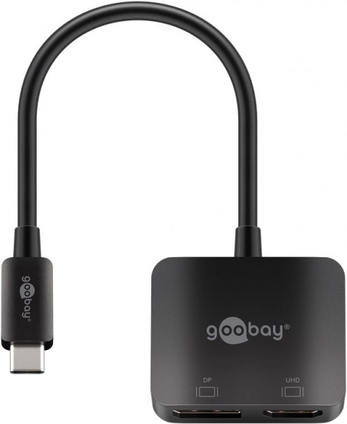 Goobay USB-C™-adapter naar DisplayPort en HDMI™ - USB-C™-stekker > HDMI™-aansluiting (type A)
