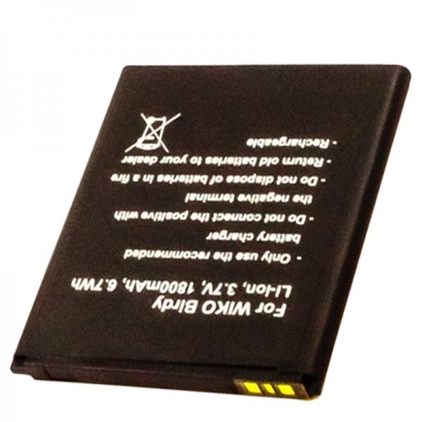 AccuCell batterij geschikt voor mobiele telefoon batterij Wiko Birdy batterij S104-M25000-000