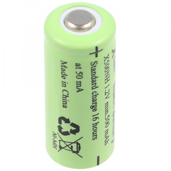 AccuCell batterij Lady LR1 maat N met uitgesproken positieve pool, 1,2 volt, 500 mAh GPLADY