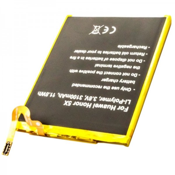 Batterij voor Huawei Honor 5X, HB396481EBC 3.8 volt 3100mAh