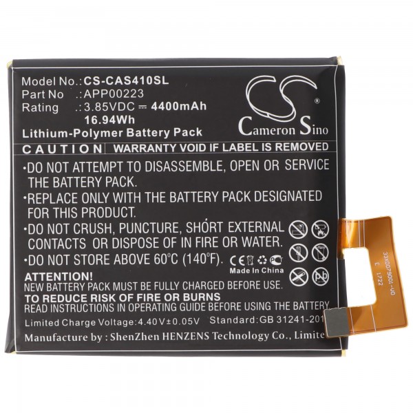 Li-polymeer batterij - 4400mAh (3.85V) voor mobiele telefoon, smartphone, telefoon zoals Cat APP00223