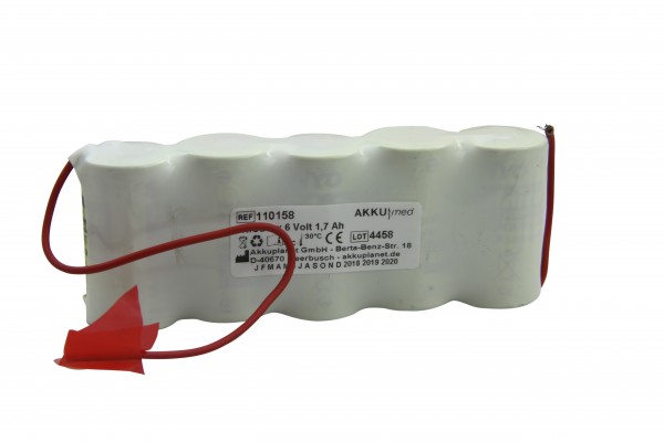 NC-batterijinzet geschikt voor Mela Defibrillator Melacard Pulsback (opmerking)