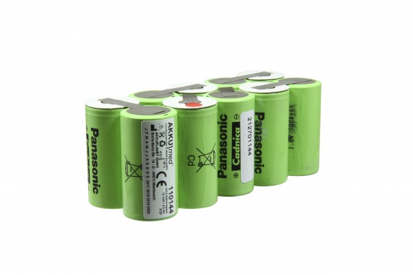 NC-batterij geschikt voor Bruker / Schiller defibrillator Defiscope DS CE-compatibel