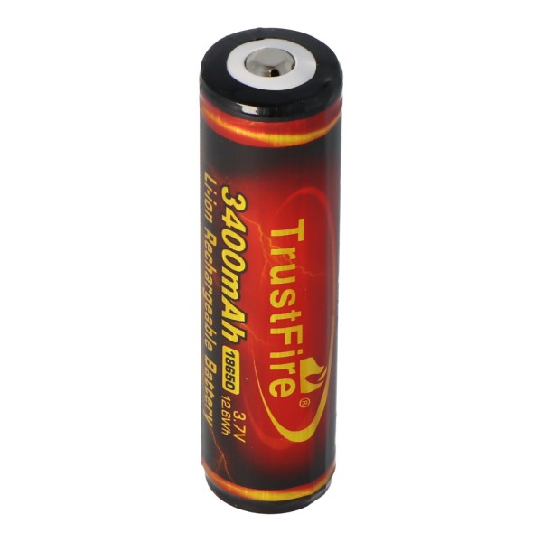 Trustfire 18650 3400 mAh 3,6 V - 3,7 V PCB-beschermde Li-ionbatterij (vlam)