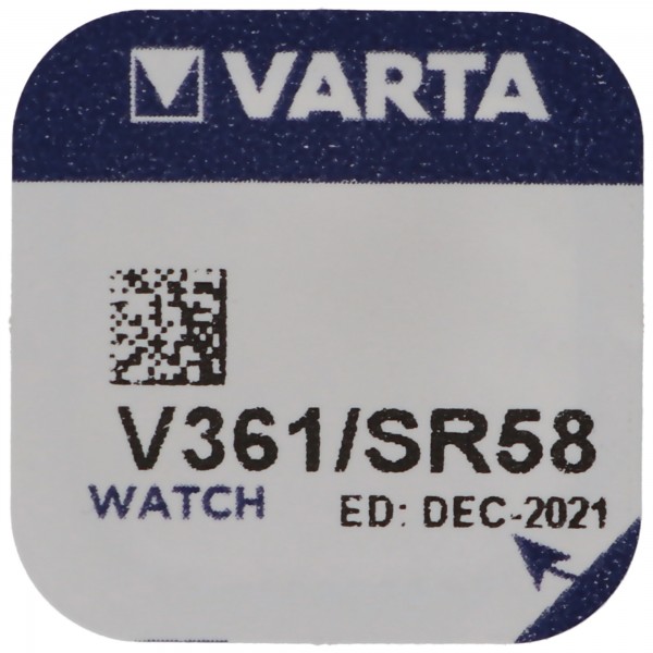362, Varta V362, SR58, SR721SW knoopcel voor horloges etc.