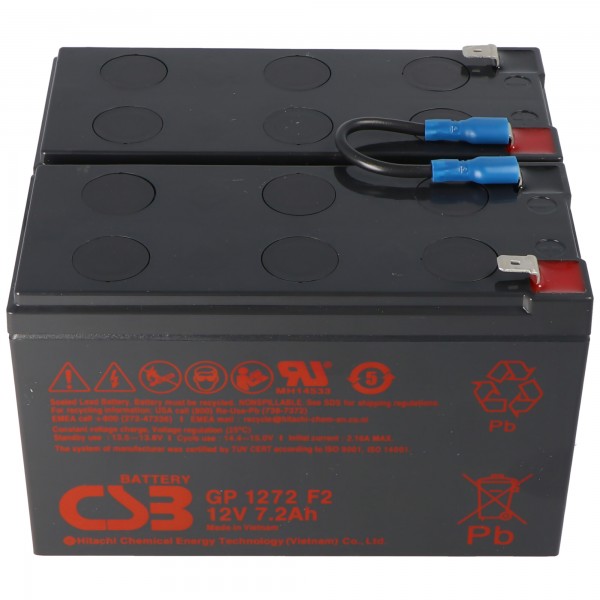 Replica batterij precies geschikt voor de APC-RBC5 batterij