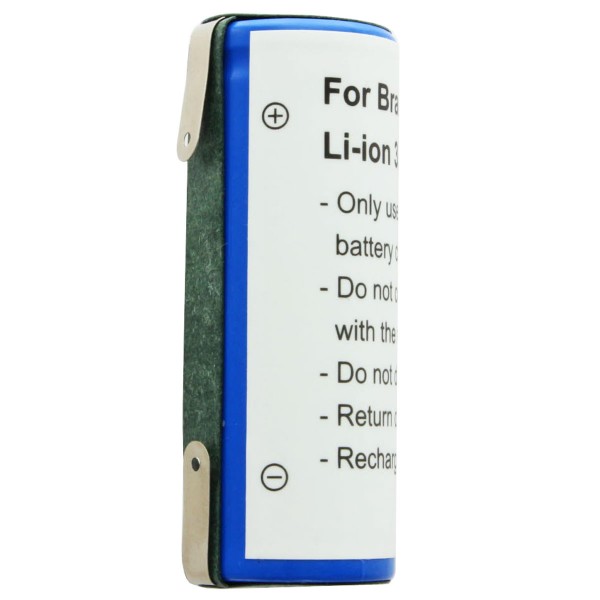 Batterij geschikt voor Braun 5671, 5673, Philips Nerelco 8892XL 3,7 volt 1600 mAh, 50 x 18,50 x 18,20 mm