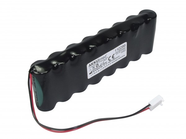NiMH-batterij geschikt voor Arcomed Volumed VP6000 VP7000 Syramed SP6000 9,6 volt 2,15 Ah CE-conform
